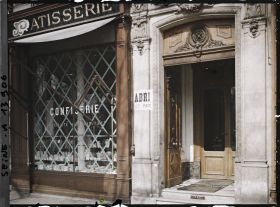 Image représentant Vitrine d'une patisserie protégée contre les bombardements et abri au 6 rue de Medicis