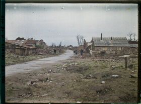 Image représentant France, Méricourt, La rue principale vue vers Douai