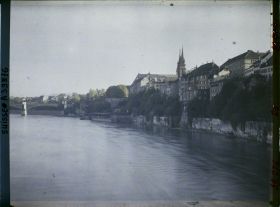 Image représentant La rive gauche du Rhin, le Münster et le Wettsteinbrücke