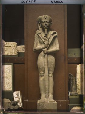Image représentant Statue de Khonsou au musée égyptien