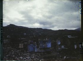 Image représentant Turquie, Alacheir, Coucher du jour sur les ruines