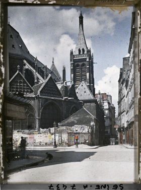 Image représentant L'église Saint-Séverin, croisement de la rue Saint-Jacques