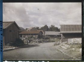 Image représentant France, Vienne le Château , Baraquements provisoires