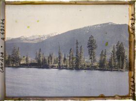 Image représentant Canada, Jasper-Parc, Le lac le soir