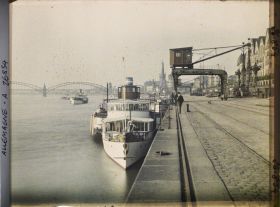 Image représentant Allemagne, Düsseldorf, Occupation Française Les Quais vers les grands ponts du Rhin