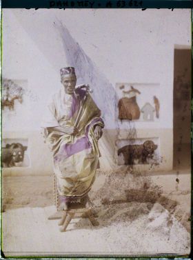 Image représentant Portrait d'Ahovô, chef de la famille royale, frère de  null Béhanzin