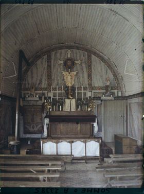 Image représentant France, Barleux, Intérieur de l'Eglise provisoire