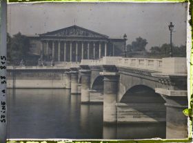 Image représentant Le pont de la Concorde et le Palais Bourbon, actuelle Assemblée nationale