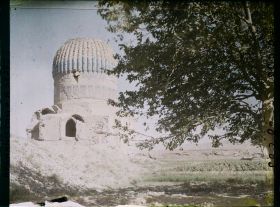 Image représentant Le mausolée de Gawhar-Châd (Gumbaz-I-Sabz : le dôme vert)
