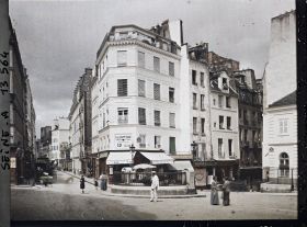 Image représentant Les rues de la Montagne-Ste-Geneviève et de l'Ecole polytechnique vues de la rue Descartes