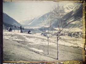 Image représentant France Les Alpes, Vallée de Chamonix, Vue sur Chamonix vers le Col de Balme