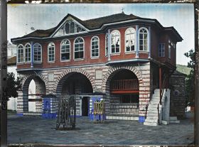 Image représentant Mont-Athos, Vatopediou, Extérieur du réfectoire des Moines