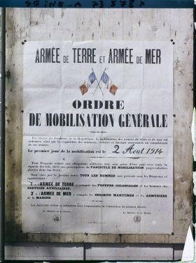 Image représentant Affiche de la mobilisation générale du 2 Août 1914
