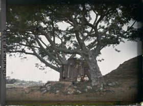 Image représentant Un petit monument funéraire près de la route conduisant à Hai-phong
