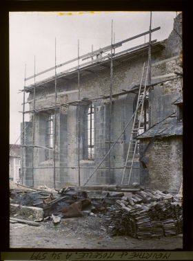 Image représentant France, Thiaucourt, L'Eglise en reconstruction