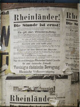 Image représentant Prusse, Düren, Affiche avant la proclamation