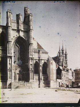 Image représentant Belgique, Louvain, Façade de St Pierre et Hôtel de Ville