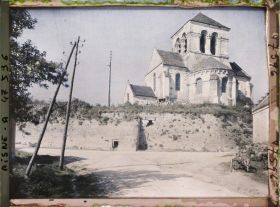 Image représentant France, Pernant, Abside de l'Eglise restaurée