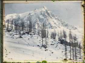 Image représentant France Les Alpes, Le Plan de l'Aiguille, Aiguille du midi et Couloir de la Cornua