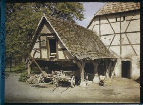 Image représentant Vieille grange alsacienne près du moulin