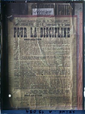 Image représentant Affiche du Parti socialiste (SFIO) pour les élections législatives de novembre 1919