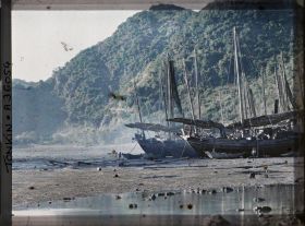 Image représentant Le flambage annuel des jonques sur la grève de l'île Cat-bà