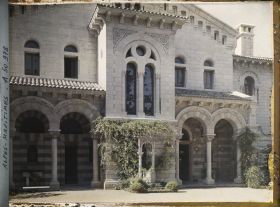 Image représentant Plan rapproché de la façade nord, côté rue, de la villa Cypris