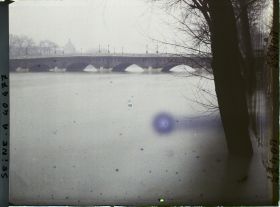Image représentant La crue de la Seine au Pont-Neuf depuis le quai de la Mégisserie