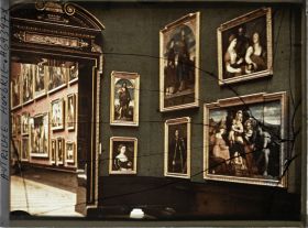 Image représentant Salle Verte avec un Palma Vecchio sur la droite et salle rouge II dans le fond