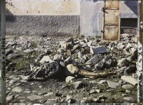 Image représentant Turquie, Smyrne, Incendie de Smyrne en Septembre 1922, Cadavre de femme devant St Dimitri