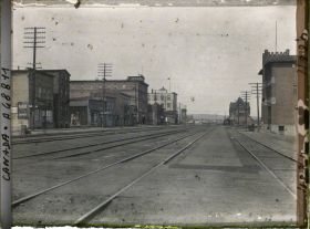 Image représentant Canada, Port Arthur, Les voies du Transcontinental traversant la Ville