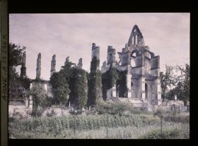 Image représentant France, Longpont, Façade Nord de l'Abbaye