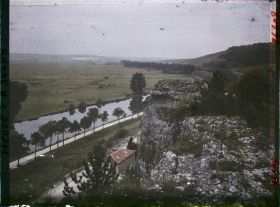 Image représentant France, St Mihiel, Panorama pris des Sept roches vers la côte Ste Marie
