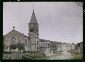 Image représentant France, Le Neufour Meuse (97H), Grande Rue et l'Eglise