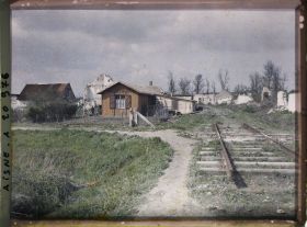 Image représentant France, Guignicourt, Habitation dans les ruines
