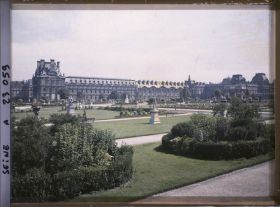 Image représentant Le pavillon de Marsan vu du jardin des Tuileries