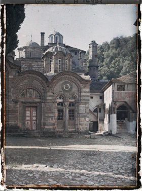 Image représentant Turquie, Hilendar, Narthex ajouté à l'Eglise par le Prince Lazare