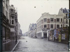 Image représentant France, Reims, Rue Condorcet, vers le "Crédit du Nord".