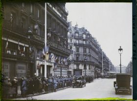 Image représentant Décorations avenue de l'Opéra pour le 9ème congrès de la Légion Américaine (American Legion)