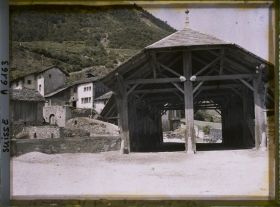 Image représentant Le pont couvert sur la Viège
