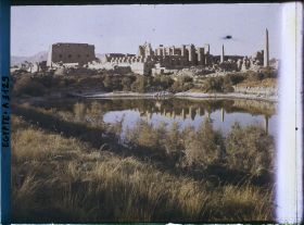 Image représentant Vue de la façade nord du temple d'Amon Râ