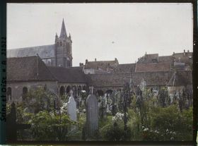 Image représentant France, Montfort l'Amaury, Le Cimetière et l'Eglise