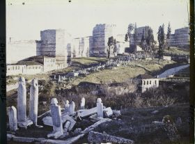 Image représentant Turquie, Constantinople, Mur de Théodose et porte oblique