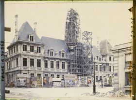 Image représentant France, Reims, Hôtel de Ville en reconstruction