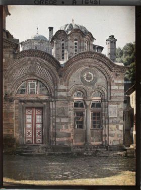 Image représentant Turquie, Hilendar, Narthex ajouté à l'Eglise par le Prince Lazare