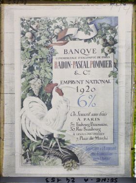 Image représentant Affiche pour l'emprunt national de 1920, Banque commerciale d'escompte de Paris
