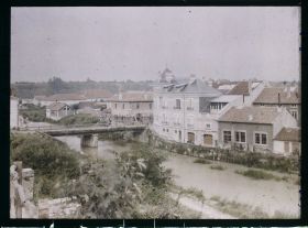 Image représentant France, Varennes (CT) Meuse (1840h), Vue vers le Pont