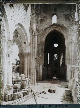 Image représentant France, Soupir, Intérieur de l'Eglise, la nef XIIIe S