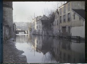 Image représentant La rue du Port inondée à Boulogne-Billancourt