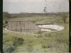Image représentant Belgique, Ostende, Batterie Deutschland, pièce blindée de 380